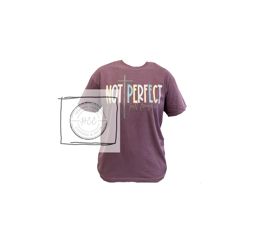 Adult Not Perfect Just Forgiven T-Shirt