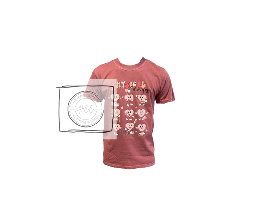 Therapy: Physical Therapy Hearts T-Shirt