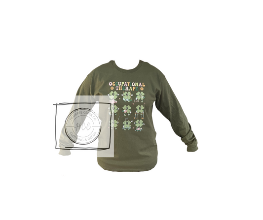 Occupational Therapy Shamrocks Long Sleeve T-Shirt