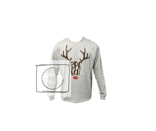 Therapy: Reindeer Speech Long Sleeve T-Shirt