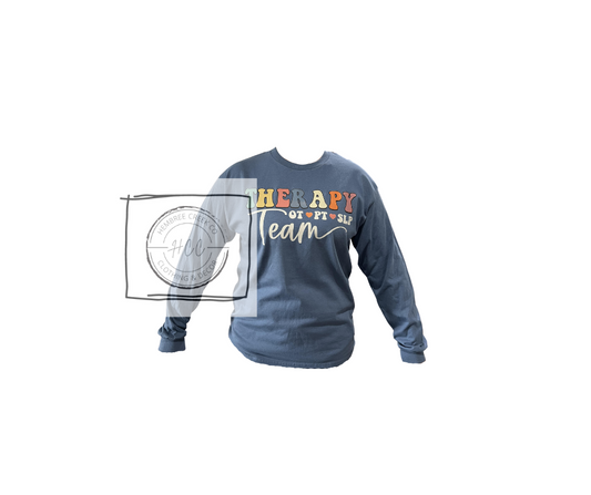 Adult Therapy Team Long Sleeve T-Shirt